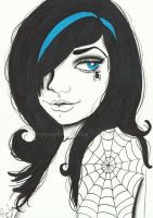 Spider web tattoo